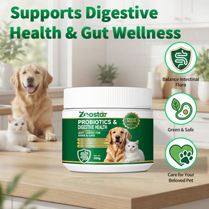 مكمل غذائي طبيعي للحيوانات الأليفة، بروبيوتيك على شكل قطع طرية للكلاب والقطط، لدعم صحة الجهاز الهضمي والأمعاء - Product Image 2