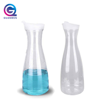 Carafe à boisson moderne en plastique PC transparent écologique de 500 ml avec couvercle et pichets