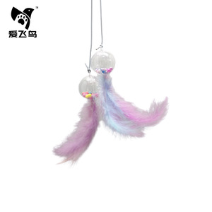 ของเล่นแมวขนนกแบบแขวน หัวเปลี่ยนได้ กระตุ้นการเล่นแบบอินเทอร์แอคทีฟ สำหรับสัตว์เลี้ยง - Product Image 3