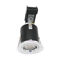 Spots encastrés LED ignifuges en aluminium, à torsion et verrouillage, pour plafond, GU10, pour bureau, IP33, garantie 5 ans, dimmables