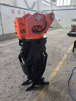 SLN Grappin hydraulique rotatif à 360 degrés pour excavatrice, attache robuste pour l'exploitation forestière, le recyclage des déchets, 17-25 tonnes