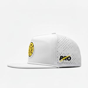 หมวกแก๊ปกอล์ฟแบบ 5 แผง รุ่นพรีเมียม กันน้ำ พร้อมป้ายยาง เชือก ระบายอากาศ รูเจาะด้วยเลเซอร์  หมวกแบบกำหนดเองสำหรับการเล่นกอล์ฟ - Product Image 3