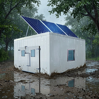 Chambre modulaire de stockage frigorifique solaire étanche en acier inoxydable de qualité supérieure, idéale pour les régions tropicales humides et les vergers.