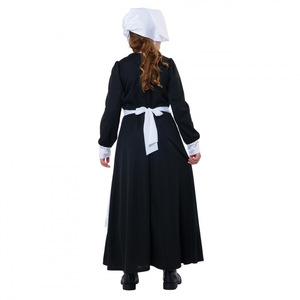 Disfraz de Sirvienta de Halloween para Niñas, Conjunto de Tres Piezas con Pañuelo para la Cabeza, Cuello y Delantal, Material de Algodón, Primavera 2025 - Product Image 3