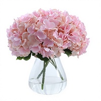Buket Bunga Hydrangea Maloka 3D 5 Tangkai dari Kain Sutra, Ukuran Besar, untuk Dekorasi Pernikahan & Luar Ruangan, Bunga Artifisial Grosir dari Cina