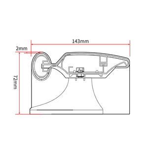 Main courante anti-collision Hang Seng en PVC 1,4 mm et alliage d'aluminium pour couloir d'hôpital - Product Image 2