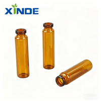 Botol Kaca Bening Grosir dengan Penutup Karet 1ml 2ml 5ml Botol Kaca Mini Cetak Sablon untuk Obat dan Infus