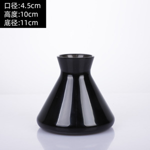 Bouteille en verre d'aromathérapie conique de luxe 200ml bouteille de diffuseur de roseau de bouche de trompette bouteille d'aromathérapie de fleurs séchées en rotin - Product Image 6