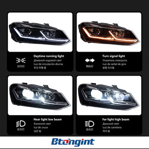 <span class=keywords><strong>Accessori</strong></span> Auto Adatti per <span class=keywords><strong>Volkswagen</strong></span> <span class=keywords><strong>Polo</strong></span>, Gruppo Fari Modificati LED con Doppia Lente L e Luci Diurne DRL dal 11-18 - Product Image 6