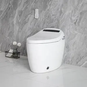 Giapponese sensore automatico aperto acqua calda intelligente moderno nero Bidet sedile del Water elettronico