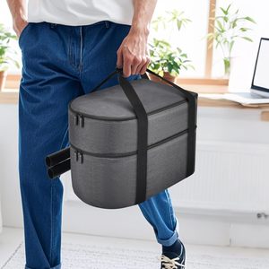 Mang theo túi cho hơi nước di động sạch hơn, có thể gập lại cầm tay hấp lưu trữ trường hợp container cho 18 Phụ kiện làm sạch bàn chải - Product Image 4