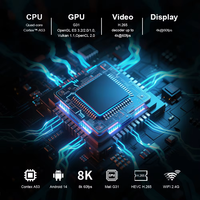 Reproductor Multimedia TV98 con Android 13, Quad Core, 8K, OEM ODM, Smart TV Box, BT5.0, 4GB, 64GB, Control Remoto por Voz