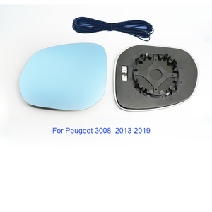 TVYVIKJ Rétroviseur Lentille en verre bleu pour <span class=keywords><strong>Peugeot</strong></span> 2008 3008 4008 <span class=keywords><strong>5008</strong></span> 2013-2019 Vue grand Angle Anti-éblouissement - Product Image 2