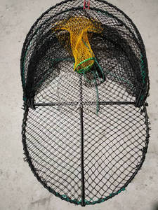 La Chine fabrique un piège à crevettes de haute qualité piège à <span class=keywords><strong>écrevisse</strong></span>s de pêche en maille noire, équipement de poisson - Product Image 2