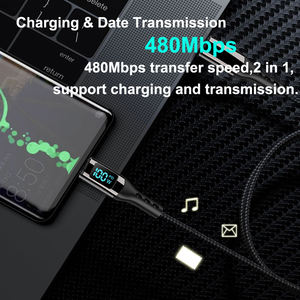 Cable de carga rápida para pantalla LED, cable USB tipo C a USB C PD100W 27W 5A para Macbook, IPad, Lenovo, portátil, Xiaomi, Samsung y Huawei - Product Image 4