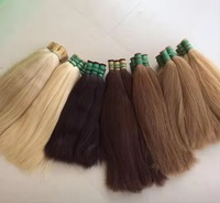 Extensions de cheveux indiens Remy les plus vendues, double trame, teintes, 14 pouces, longueur étirée, rapport de cheveux 60 % plus longs