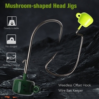 Vente en gros de leurres souples en PVC durables en forme de homard, hameçons Ned Rig pour la pêche au poisson-chat, au bar, en eau salée, en eau douce, en rivière, en lac