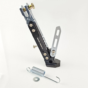 Soporte Lateral para Motocicleta Qiangye, de Aleación de Aluminio Ajustable, para Modificación de Motocicletas, en Plata, Titanio, Rojo, Negro y Azul - Product Image 3