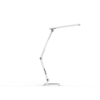 Lampe de bureau LED moderne pliable et réglable avec variateur d'intensité, protection oculaire, idéale pour la lecture, les salons de manucure, les travaux manuels et les postes de travail
