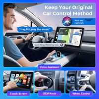 Adaptateur CarPlay sans fil, Plug & Play, connexion automatique, sans latence et contrôle stable, taille mini, USB et USB-C/Type-C pour voitures 2016