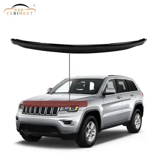 Nuevas piezas de automóviles Stone Guard Front Bug Guard Bonnet Protector Hood Deflector para Jeep Grand Cherokee Chrome 2011-2018