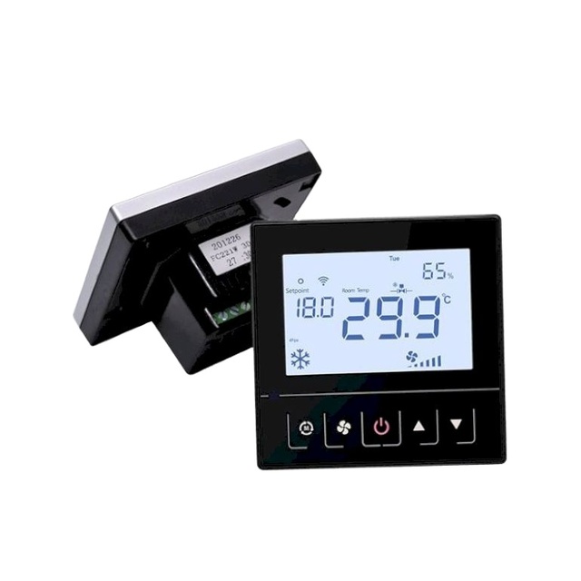 Comfurter Wholesale 24V Modbus Hotel Digital Smart Fan Coil Air Conditioner Thermostat Electric Heating WIFI Thermostat