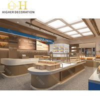 Bakery Showcase Design Bäckerei Vitrine mit Glasbrot Display Regal Custom ized Cake Display Counter für Cake Showcase