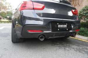 Para <span class=keywords><strong>BMW</strong></span> F20 F21 LCI M Sport 120i 125i 135i 140i 2015-2019, cubierta difusora de parachoques trasero inferior estilo 3D de fibra de carbono 51128060303 - Product Image 3