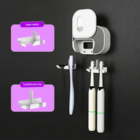 Stérilisateur de brosses à dents portable intelligent personnalisable OEM 2026 avec capteur, séchage à l'air UVC et support de rasoir chauffant USB