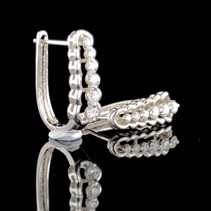 Pendientes de Aro con Diamantes Cultivados en Laboratorio Certificados por SGL de 7.0 CTW, Oro Amarillo Sólido de 14K, Joyería Fina para Bodas y Fiestas - Product Image 1