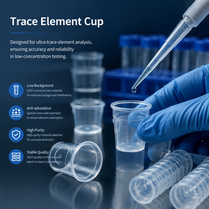 Degao 5ml Gobelet d'échantillonnage en PP à faible teneur en éléments traces, anti-adsorption, pour analyse d'absorption atomique en laboratoire - Product Image 2
