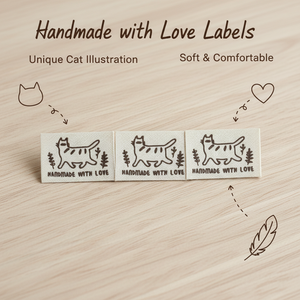 Etiquetas personalizadas al por mayor con logotipo de marca propia, lavables, de tela no tejida, con hilo metálico, en formas rectangulares/cuadradas para bolsos y zapatos - Product Image 3