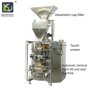 Machine d'emballage CE Tube de gravats de frites surgelées multifonction entièrement auto-mécanique Bloc de sacs de glace Cubes d'emballage Vertical - Product Image 3