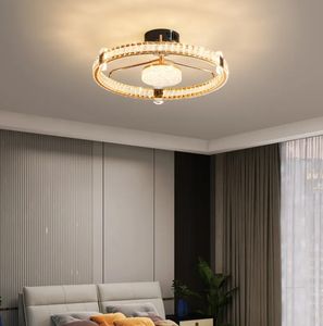 Nuevos accesorios de luces de decoración para sala de estar de dormitorio inteligente, lámpara de luces de techo Led moderna de cristal de lujo dorado - Product Image 3