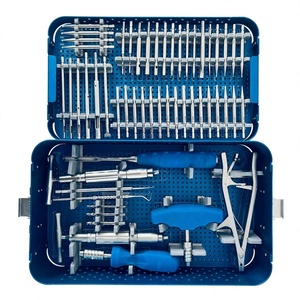 Kit complet d'instruments orthopédiques pour traumatismes : pinces de maintien osseux, plaques, vis, forets, tarauds pour petits fragments, certifié CE, par Grip Surgical - Product Image 1