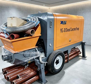 Pompe à béton 60m3/h, alimentée au diesel, avec chauffage de grille et kit de démarrage arctique - Product Image 3