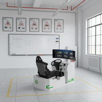 Simulador de Conducción Profesional de Alta Resistencia con Pantalla Curva para Entrenamiento en Escuelas de Conducción - Personalizable para Autobús/Camión, Volante a la Izquierda/Derecha