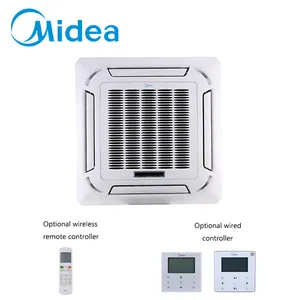 Midea brand smart Compact Size heat pump 11.2kw 38.2kbtu Four-way Cassette DC series R410A central air conditioners for Airports