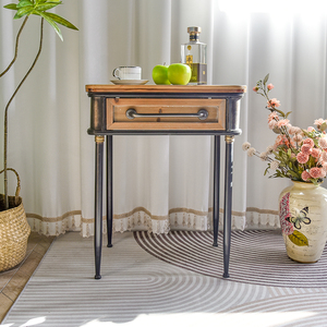 Mesa de Centro de Madera Estilo Industrial Vintage para Decoración del Hogar, Duradera, Fácil de Montar y con Marco de Madera - Product Image 1