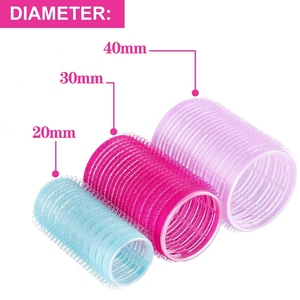 120 pièces de rouleaux à cheveux sans chaleur en plastique avec <span class=keywords><strong>velcro</strong></span>, fer à friser portable, rouleau à friser sans chaleur DIY avec épingles à cheveux - Product Image 5