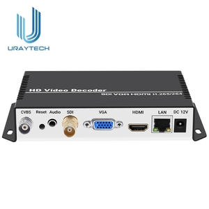 Decoder <span class=keywords><strong>Audio</strong></span> <span class=keywords><strong>Video</strong></span> 4K HD HEVC H.265 H264 IP SRT RTMP RTMPS a SDI HDMI CVBS VGA per Telecamere IP - Product Image 1