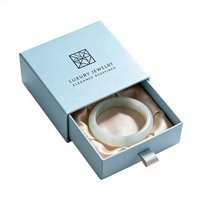 Boîte à bijoux personnalisée imprimée, recyclable, avec couvercle amovible et base en carton, doublure en satin de soie pour emballage cadeau
