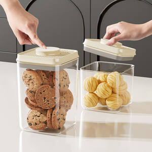 Bocaux de stockage en plastique de cuisine anti-poussière de qualité alimentaire conteneurs de bacs hermétiques scellant pour le conteneur de boîte de nourriture - Product Image 6