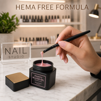 Gel de construction semi-permanent UV 100 ml personnalisé avec logo, sans HEMA ni TPO, pour extension d'ongles, marque privée