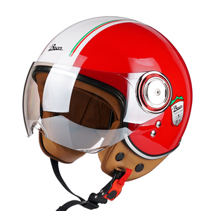 <span class=keywords><strong>Casco</strong></span> de motocicleta Retro clásico Abs, <span class=keywords><strong>casco</strong></span> de media cara <span class=keywords><strong>Vintage</strong></span> con cascos antiniebla de alta calidad - Product Image 5