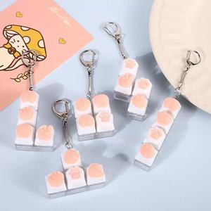 Đáng Yêu Phim Hoạt Hình Mặt Dây Chuyền Acrylic Keychain <span class=keywords><strong>Key</strong></span> Cap Tùy Chỉnh Sáng DIY Căng Thẳng Cứu Trợ - Product Image 5