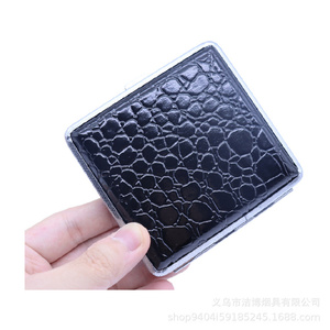 <span class=keywords><strong>Paquet</strong></span> de 20 à la mode étui à cigarettes en métal en <span class=keywords><strong>cuir</strong></span> noir étui à cigarettes en <span class=keywords><strong>cuir</strong></span> Pu - Product Image 2