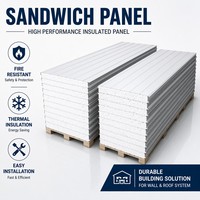 Panneau sandwich EPS léger et isolé pour la construction de bâtiments préfabriqués et d'entrepôts