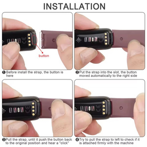 Bracelets pour <span class=keywords><strong>Fitbit</strong></span> <span class=keywords><strong>Luxe</strong></span>, bracelet de remplacement en silicone pour montre connectée <span class=keywords><strong>Fitbit</strong></span> <span class=keywords><strong>Luxe</strong></span>, tracker d'activité - Product Image 6