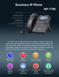 هاتف مكتب بنظام VoIP للمكتب <span class=keywords><strong>PL</strong></span>-T780 من Proolin بسعر المصنع الرخيص - Product Image 5